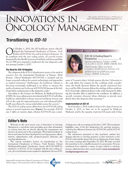 Innovations in Oncology Management, Vol. 2 No. 4